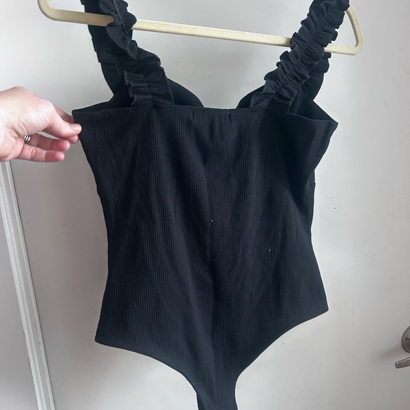 Black Ruched Swimsuit - Picture 2 of 3